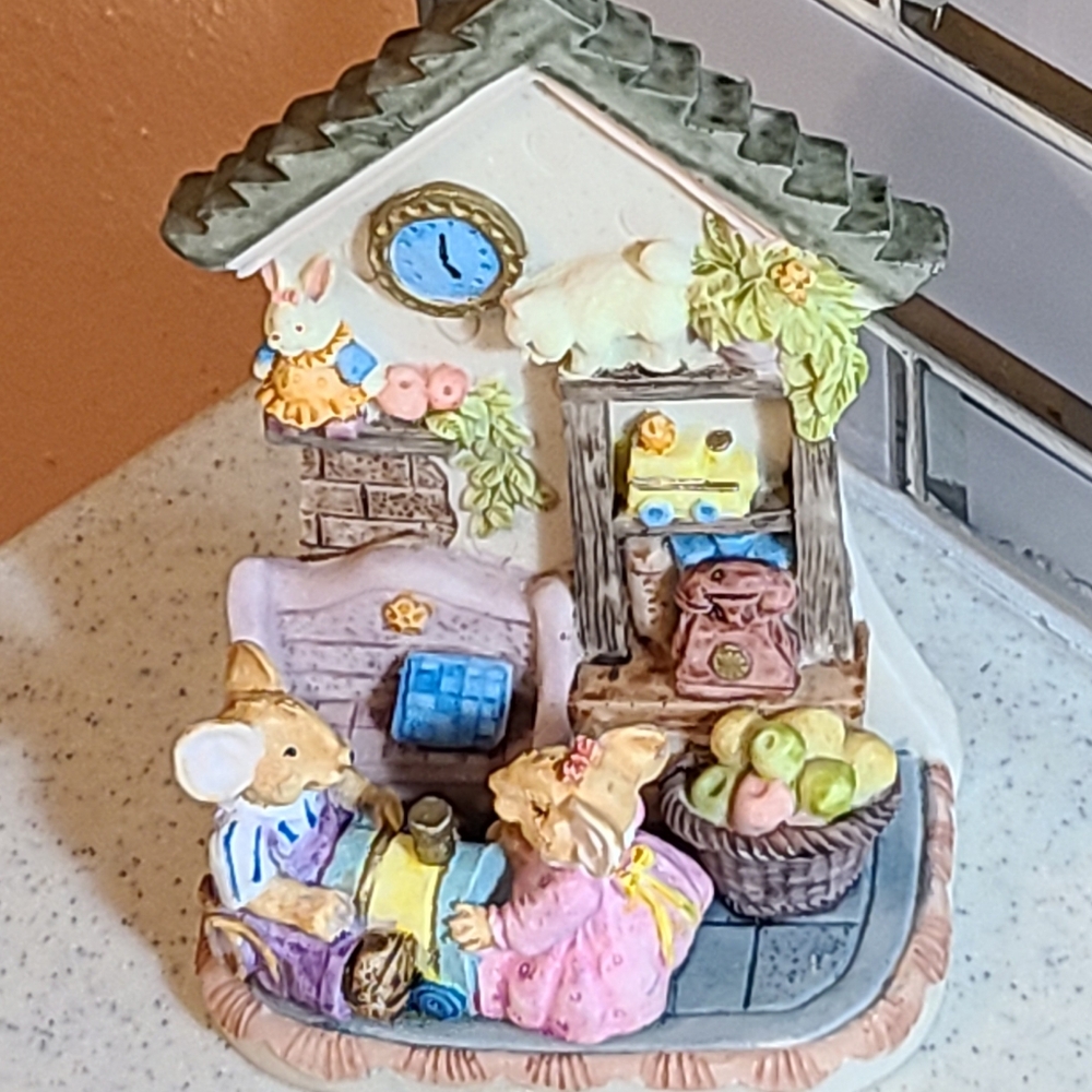 Two mice inside bed room super cute looks like ur looking inside